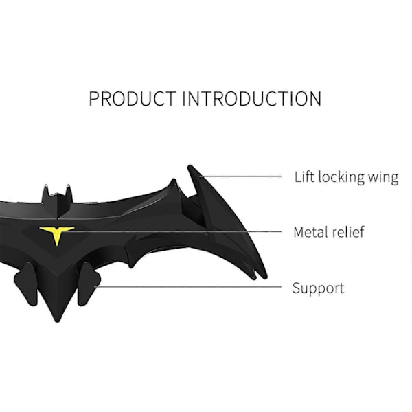 Bat Wings Biltelefonholder Stativ, Batman Gravity Biltelefonholder {Db)