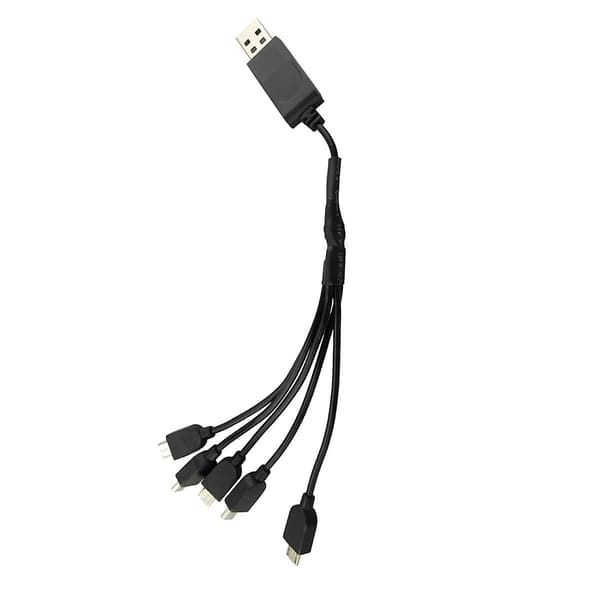 Folding Quadcopter Tilbehør Li-ion Batteri 1 Til 5 Opladningskonvertering Kabel Flyer Multi-oplader