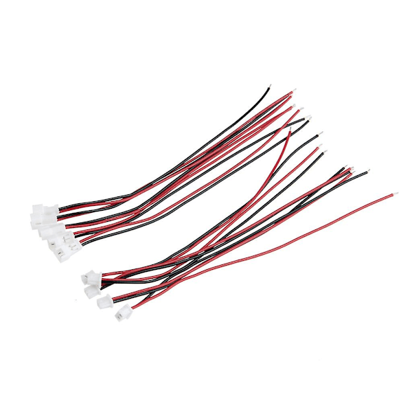 20 par Micro Jst Ph 1.25 2-polet Han- og Hun-stikkontakt med ledninger 100mm [DB]