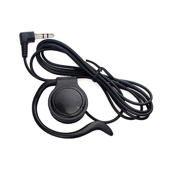G-formad Mjuk Öronkrok Hörsnäcka 3.5mm Jack Enkelsidig Headset Hörlurar [DB] Right ear