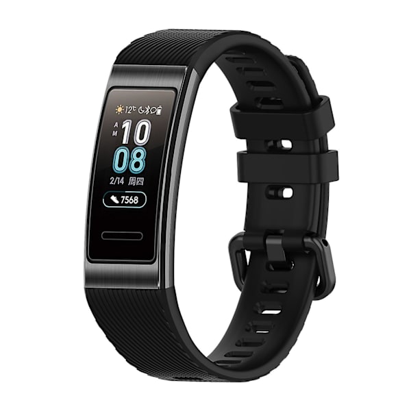 Silikonarmbånd for Huawei Band 3 & 4 Pro [DB] Black