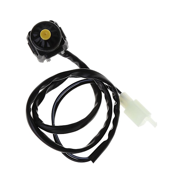 Universal ATV Motorcykel Tændingsswitch Starterknap til 22mm Styr [DB] Yellow