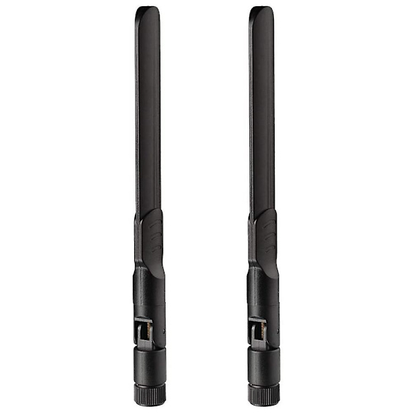 4G LTE-antenne 8DBi SMA-stikantenne (2 stk.) Kompatibel med 4G LTE-router Hjemmetelefon Hotspot Mod {DB} Black