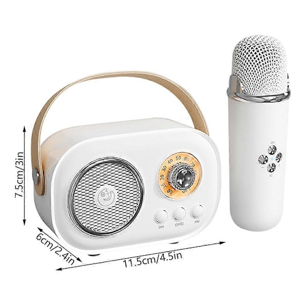 Karaoke-mikrofonikone lelu lapsille ja aikuisille Bluetooth-yhteensopiva karaokekone lapsille ja aikuisille [DB] Green Double Microphone