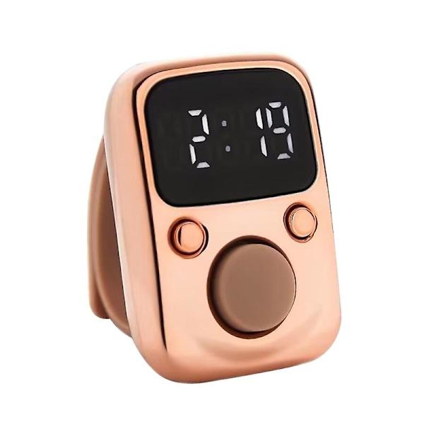 Mini Finger Counter LED Elektrisk Digital Skærm med Lys Tællere Stitch [Db] Rose Gold