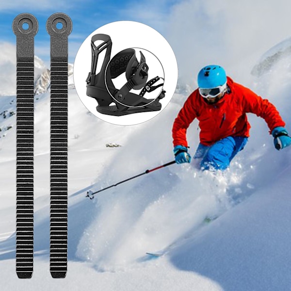 Snowboard Ankelsløjfe Rem Binding Udskiftning Robust Universal Enkel Installation Ankelsløjfe Snowboard Binding Dele [DB] 6pcs