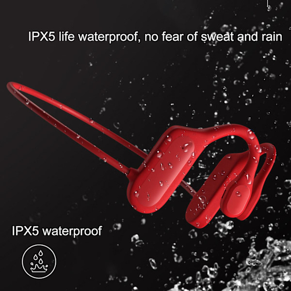 Bl09 Bluetooth-kompatibelt øretelefon Ipx5 Livsvandt Lang Standby Stereo Trådløst Hængende-øre Knogleledning Headset Til Sport