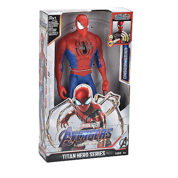 Serie 12 tum Actionfigur Superhjälte Modell Leksak Med Ljud Ljus Gåvor_w db Spider-Man