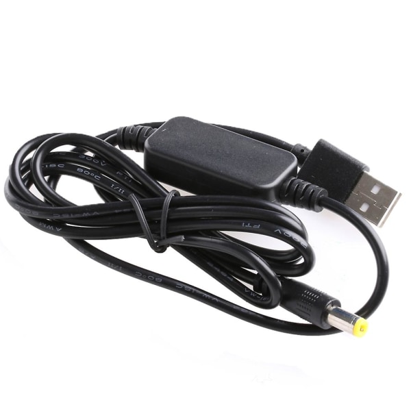 DC-DC-omformerkabel USB 5V til 9V/12V for DC-kontakt 5,5 mm x 2,1 mm Step-up Power Mod [DB]