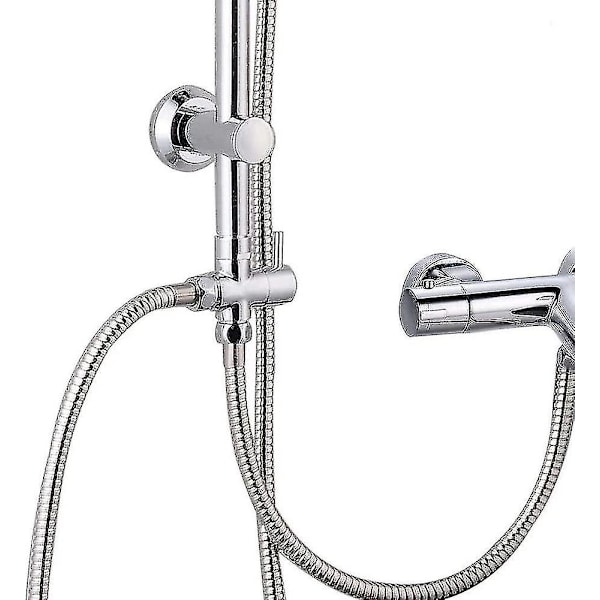 3-veis bryterventilkranadapter G1/2 tommer - Dusj T-adapter, Messing Diverter for Kran for Hånddusj [Db]