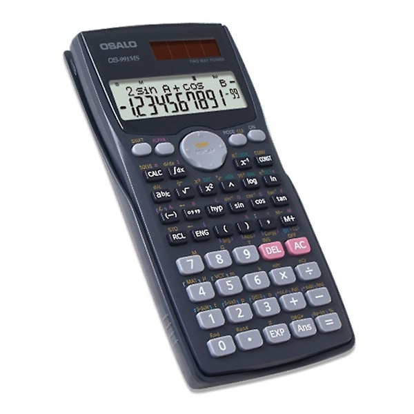 OS-991MS Videnskabelig Lommeregner 401 Funktioner Batteri Solbordskalkulator til Studerende Hjem Kontor [DB]