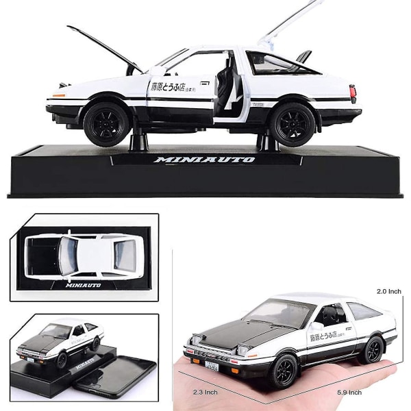 1:32 Initial D Toyota Trueno Ae86 Alloy Diecast Car Model, Sports Car Toys For Kids And Adults db