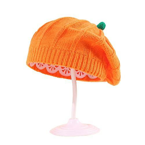 Halloween Dekoration Pumpa Basker Hatt Förälder-barn Stickad Hatt Varm Belle Stickad Hatt Halloween Party Hattar [DB] Kids