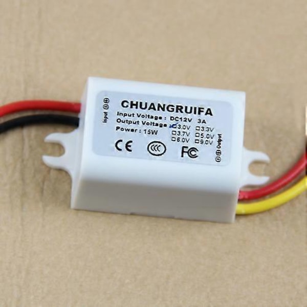 Konverter 12V Step Down til 3V 3A 15W Strømforsyningsmodul til DC/til DC Ny {DB}