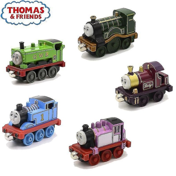 1:43 Thomas And Friends Legering Magnetisk Togbane Lokomotiv Legetøj Toby Emily Petcy Duck Tog Model Børn Dreng Pædagogisk Legetøj Db toy