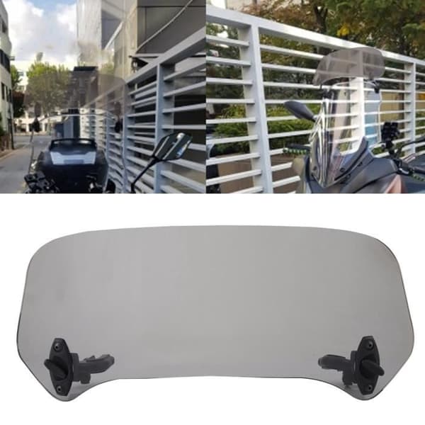Modificeret Universal Motorcykel Forrude Spoiler Luftafleder, Transparent HB016[DB]