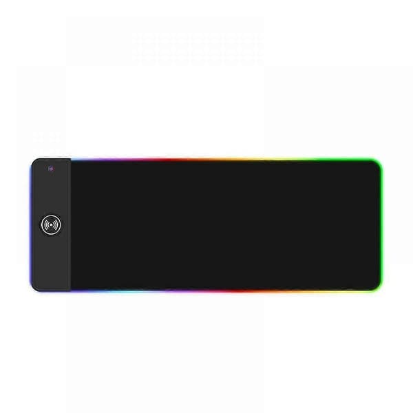 Gaming musemåtte med LED-lys - RGB - Vælg størrelse Sort 80x30 cm[DB]