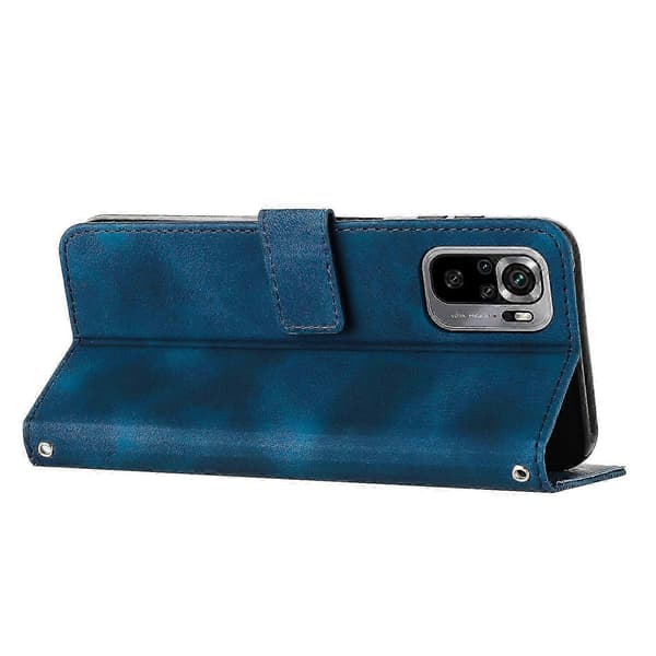 Etui til Xiaomi Redmi Note 10S Lær Flip Folio Sterk Magnetisk C... [DB] Blue