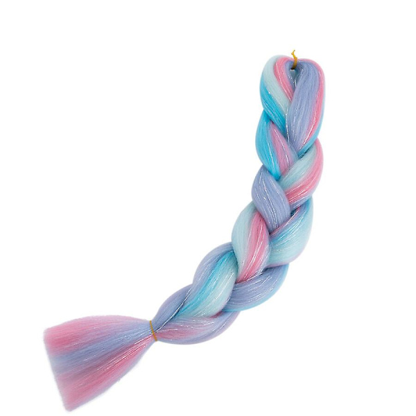 24 tommers flettehår-ekstensjoner Syntetisk Ombre Heklet Flettehår DIY Jumbo Flette for Kvinner {DB} 4 24inch