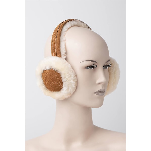 Dame Skindmuffer - Behagelige og varme ørevarmere 506-100 DB Chestnut One Size