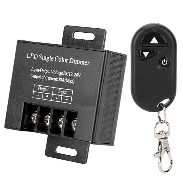 30A DC12/24V troller - 720W, 3 nøkler RF dimmer {DB}