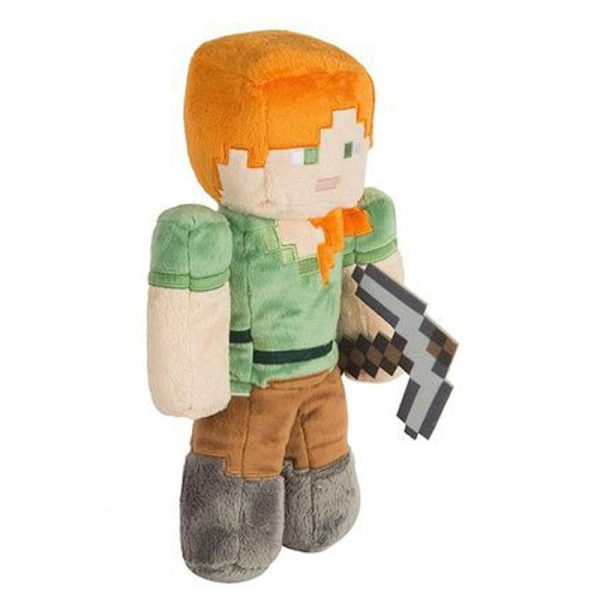 DB Minecraft  Plush Doll Myk Plysj Gave Fylt Leke Yakris doll with pickaxe