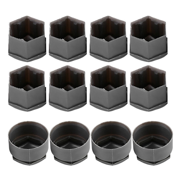 20 stk. 17 mm Møtrik Bilhjul Auto Nav Skrue Beskyttelse Tyverisikring Dæk Kapsel {Db} Gray