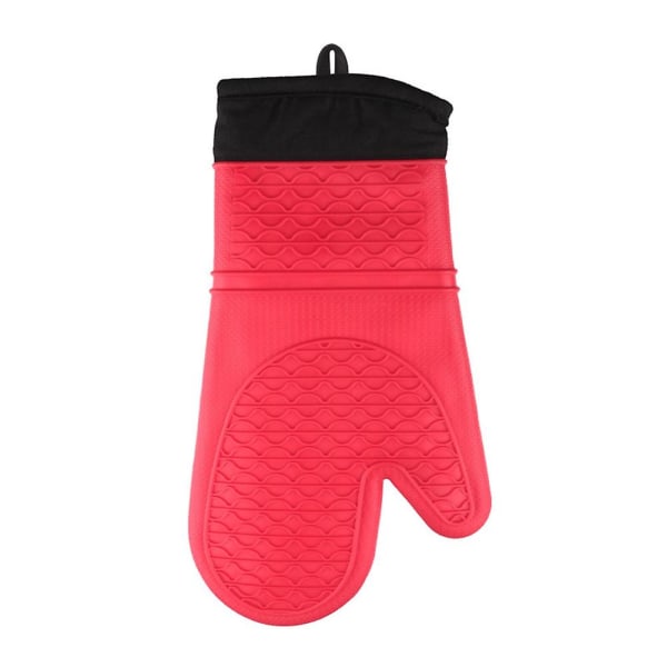 1 st halkfri värmeisolerad handske vante grytmatta mikrovågsugn bakverktyg Red