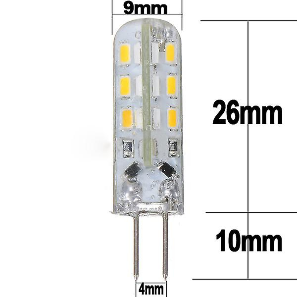 10X G4 1,5W LED-lampa ersätter halogenlampa 12V SMD LED-lampa lampor [DB] Warm white