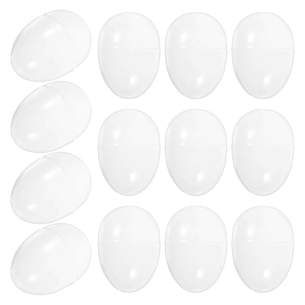 Vita påskäggsprydnader DIY-dekoration öppningsbara 20-pack