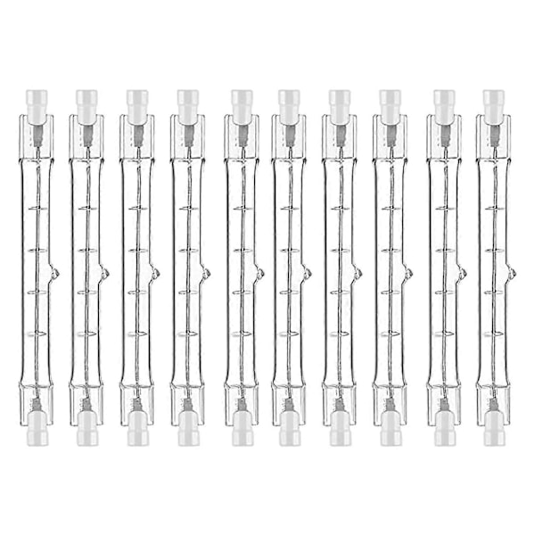 R7s Halogen Lyspære 118 Mm 200 W 230 V Pakke Med 10 Halogenstav R7s Halogenpære R7s Dimbar Halo {db}
