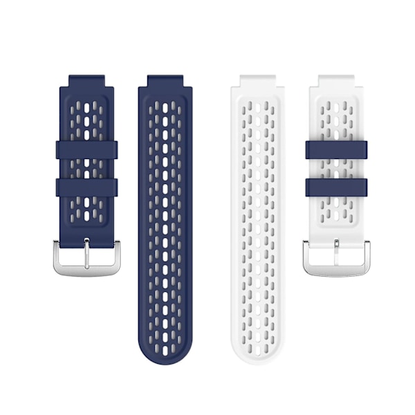 Silicone Urrem til Garmin Approach S2 / S4 [DB] Blue White