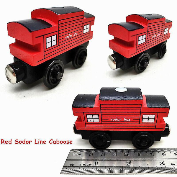 Thomas og hans venner tog tankmotor træ jernbane magnet samle gave legetøj køb 1 få 1 gratis Db Red Sodor Line Caboose