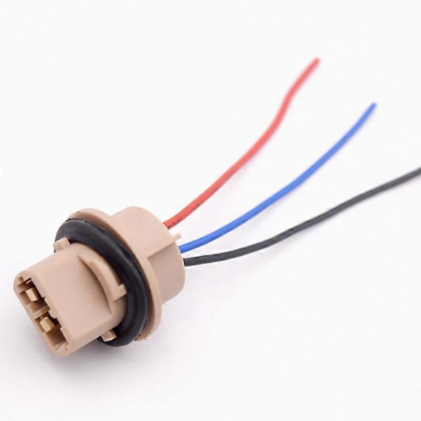 2 stk. T13 T20 7440 7443 Pære Sokkel W21W W21 5W Adapter Ledningsnett For Bil Blinklys Bremselys Base Tilbehør [DB] For T20 7440 w21w
