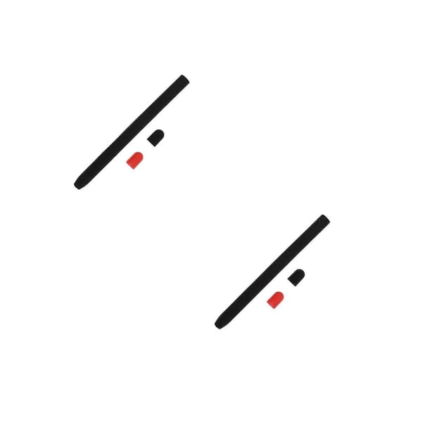 Suojaava silikoninen kynäkotelo Pencil 2:lle, 2 kpl [DB]