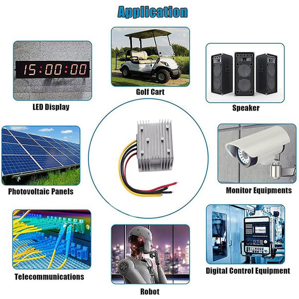 24v Til 12v 15a 180w Dc Konverter Stabilisator Step-down Transformator Led Strømforsyning Stabilisator 12v M