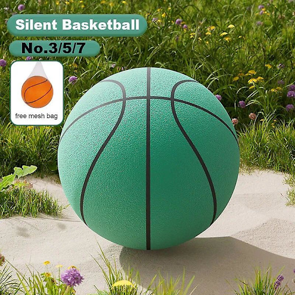 24 cm storlek 7 tyst basketboll studsar hög tyst boll basketboll sport spel barn födelsedag julklapp Db basketball net