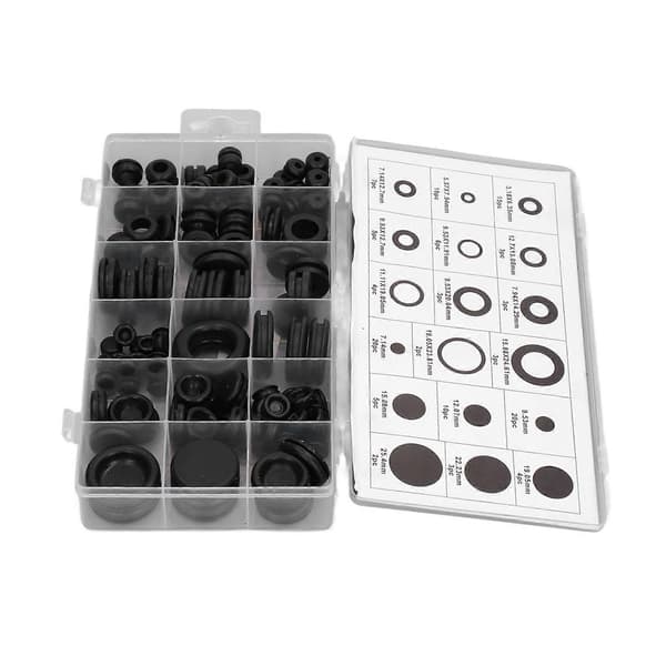 Grommet sortiment gummi grommet ring tætnings gummi ring gummi øje ring [DB]