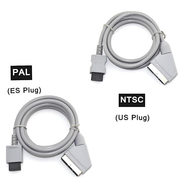 RGB Scart Video TV AV Kabel til Wii Wii-U Videospil [db] PAL