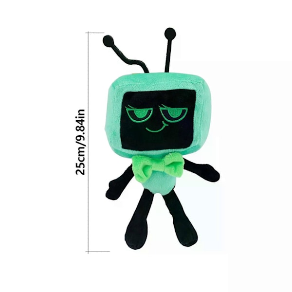 \"25cm Dandy'S World Plysch Söt Dandy World Scrap Fylld Skräckspel Goob Pebble Plyschleksak Mjuk Kudde Docka Kawaii Rumsinredning Leksak\" [DB] One Size green