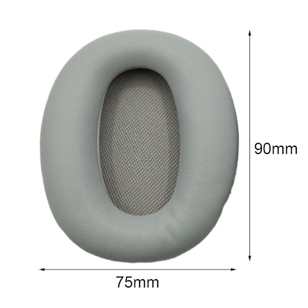 1 par öronkuddar ersättning mjuka hörlurar öronkuddar lock för Edifier W820bt W828nb [DB] Grey