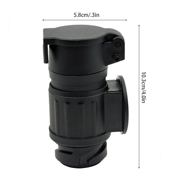 Trailer Adapter Stik 13-polet til 7-polet Trækkende Trailer Adapter Stik Trailer Adapter til Trailer R {Db} Black