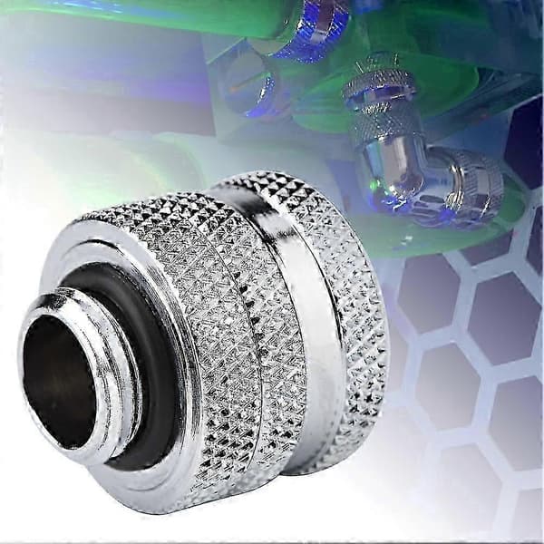 Vandkøling Kompressionsfitting til stift akrylrør 10 * 14 mm (Sølv)[DB]