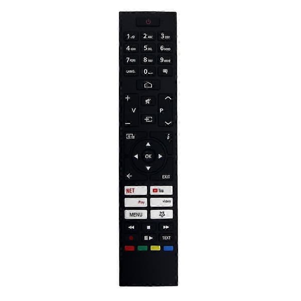 CT-8564 Erstatningsfjernkontroll egnet for Smart LED TV RC45157 Tilbehør [DB] Black