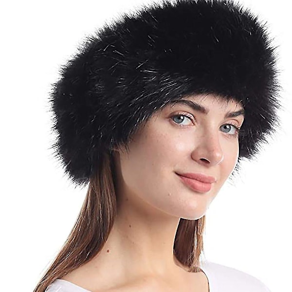 1,5m Kunstig Pelsbånd Bånd Trim Stoff Rull Plysj Pels Stripe Lang Plysj Pels Stoff Fluffy Trim DIY Håndverk For Vinter Kostyme {Db} Black 1.5M