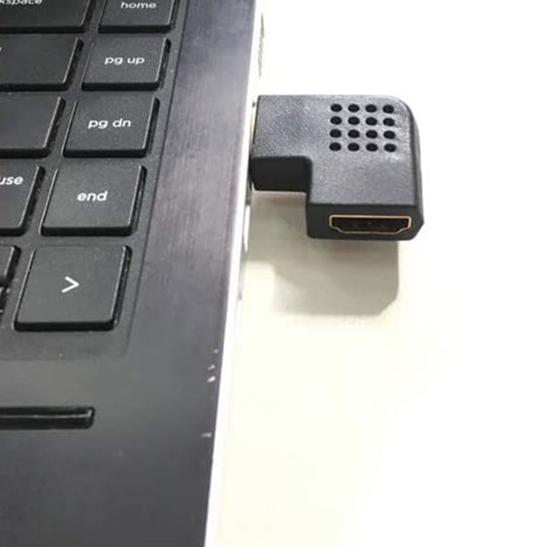6st HDMI-kompatibel Adapter 270 90 Graders Rät Vinkel Guldpläterad 4k HDMI-kompatibel Hane Till HDMI-kompatibel Hona Konverterare För Monitor [DB] 6pcs