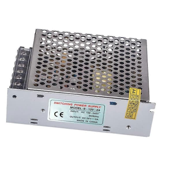 AC 100V240V til DC 24V 5A 120W Spændingstransformator Switch Strømforsyning til LED-Strimler [DB]