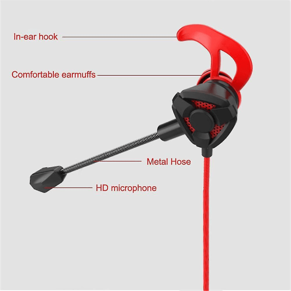 G9 Gaming Headset Gamer Øretelefon 3,5 mm In-ear Headset Stereo Sound