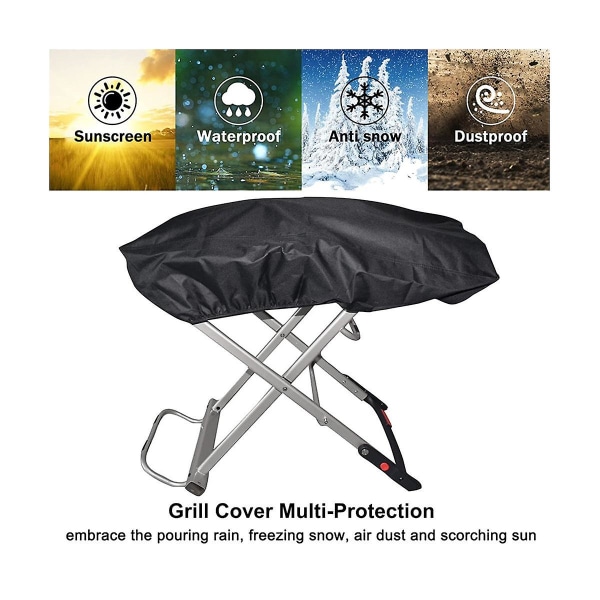 Anti Dust Windproof Waterproof Uv Resistant Outdoor Bbq Stove Portable Accessories Grill Cover