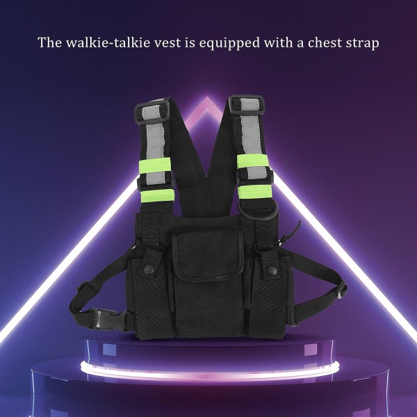 Radios Pocket Radio Chest Harness Chest Front Pack Pouch Holster Vest Carry Case For 2 Way Radio Wa